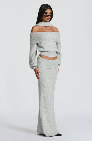 Andie Top - Light Grey Marl - glavon