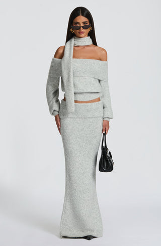 Andie Top - Light Grey Marl - glavon