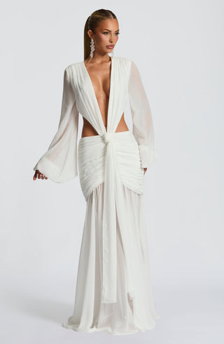 Andrina Maxi Dress - Ivory - glavon