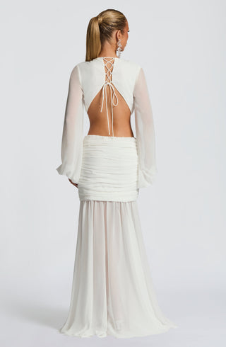 Andrina Maxi Dress - Ivory - glavon