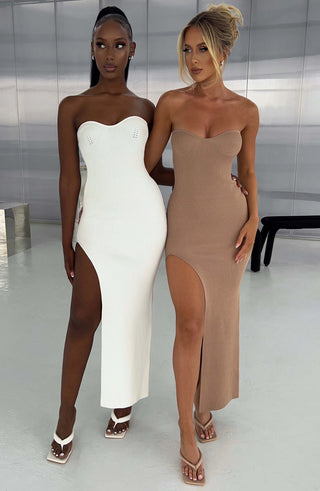Angela Maxi Dress - Mocha - glavon