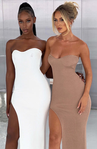 Angela Maxi Dress - Mocha - glavon