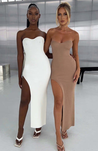 Angela Maxi Dress - White - glavon
