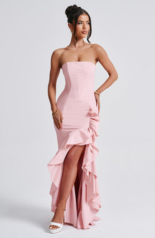 Angelina Maxi Dress - Blush - glavon