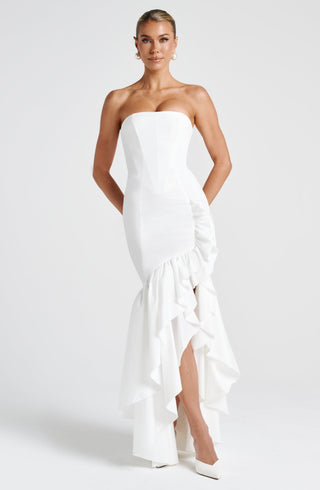 Angelina Maxi Dress - Ivory - glavon