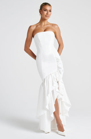 Angelina Maxi Dress - Ivory - glavon