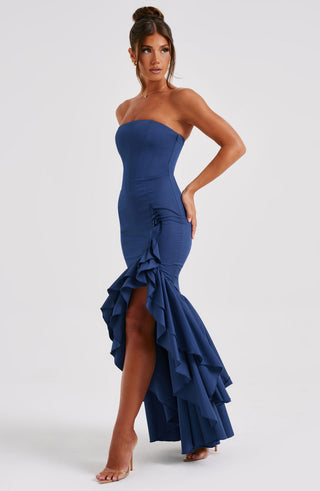 Angelina Maxi Dress - Navy - glavon