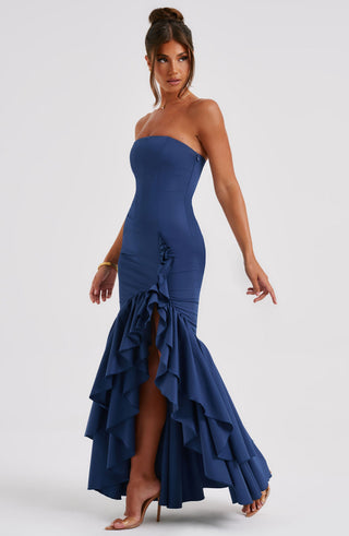 Angelina Maxi Dress - Navy - glavon