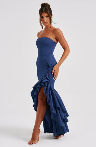 Angelina Maxi Dress - Navy - glavon