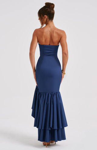 Angelina Maxi Dress - Navy - glavon
