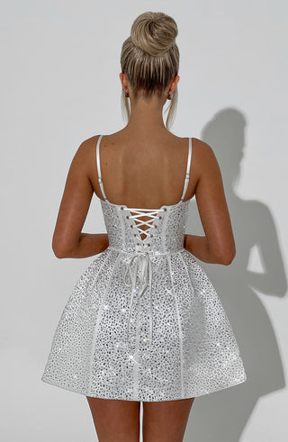 Angelique Mini Dress - Ivory - glavon