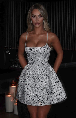 Angelique Mini Dress - Ivory - glavon