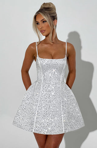 Angelique Mini Dress - Ivory - glavon