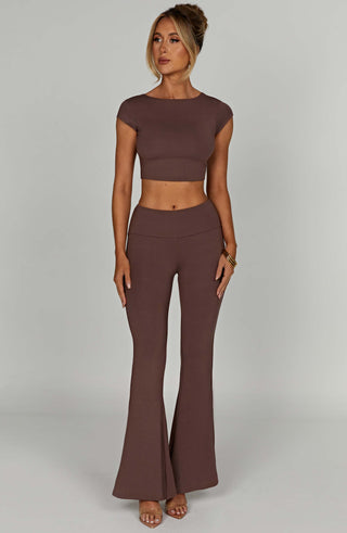 Anika Top - Chocolate - glavon