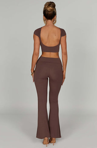 Anika Top - Chocolate - glavon