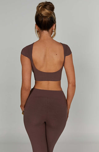 Anika Top - Chocolate - glavon