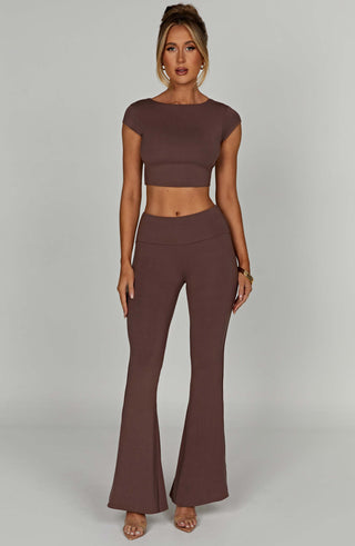 Anika Top - Chocolate - glavon