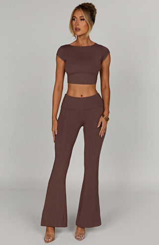 Anika Top - Chocolate - glavon