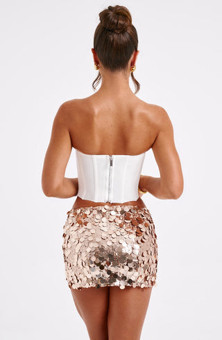 Anissa Mini Skirt - Gold - glavon