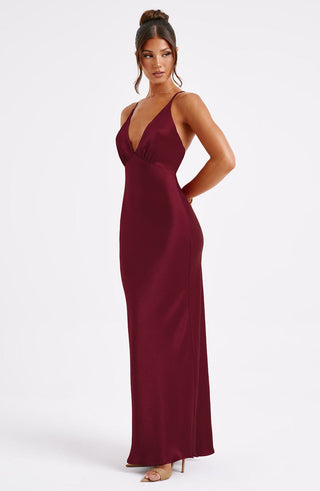 Anja Maxi Dress - Burgundy - glavon
