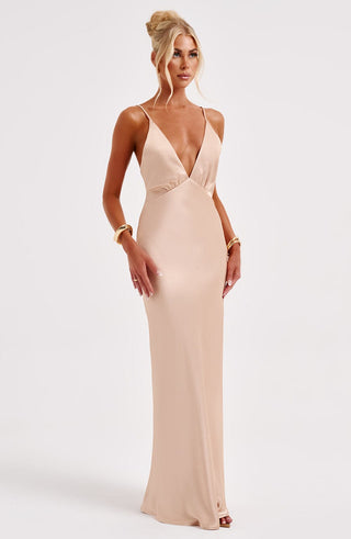 Anja Maxi Dress - Champagne - glavon