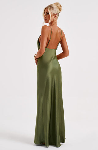 Anja Maxi Dress - Khaki - glavon