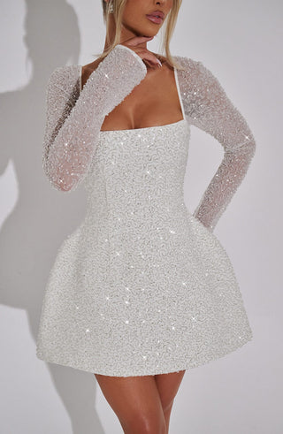 Annabelle Mini Dress - Ivory - glavon