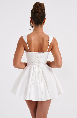 Antonella Mini Dress - Ivory - glavon