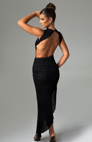 Aphrodite Midi Dress - Black - glavon