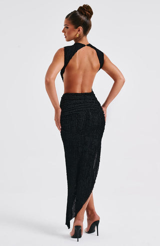 Aphrodite Midi Dress - Black - glavon