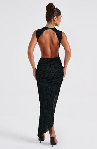 Aphrodite Midi Dress - Black - glavon