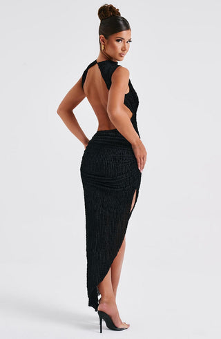 Aphrodite Midi Dress - Black - glavon