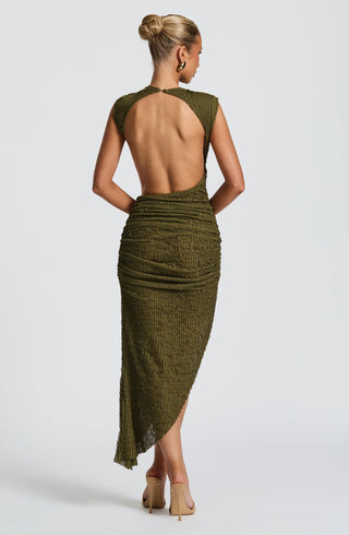 Aphrodite Midi Dress - Khaki - glavon