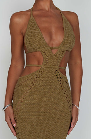 Arabella Maxi Dress - Khaki - glavon