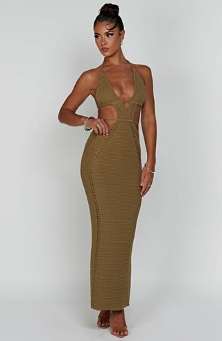Arabella Maxi Dress - Khaki - glavon