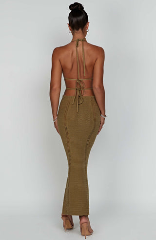 Arabella Maxi Dress - Khaki - glavon
