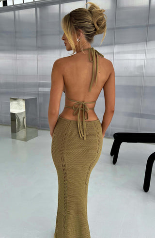 Arabella Maxi Dress - Khaki - glavon