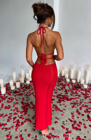 Arabella Maxi Dress - Red - glavon