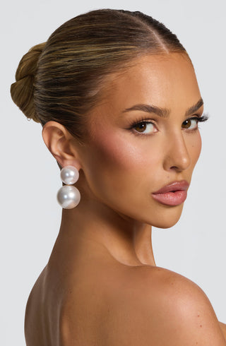 Aria Earrings - Pearl - glavon