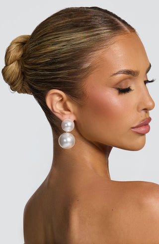 Aria Earrings - Pearl - glavon