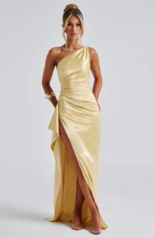 Ariel Maxi Dress - Lemon - glavon