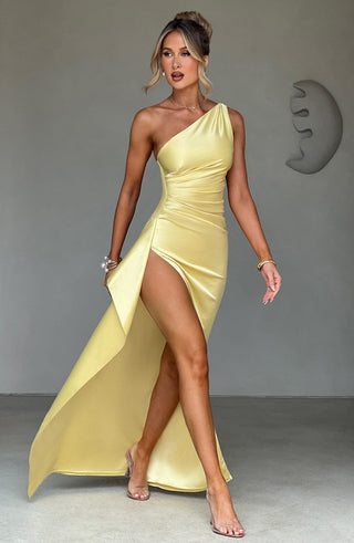 Ariel Maxi Dress - Lemon - glavon