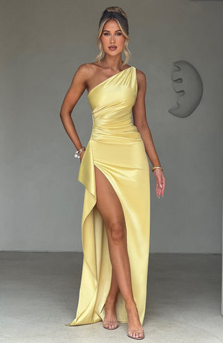 Ariel Maxi Dress - Lemon - glavon