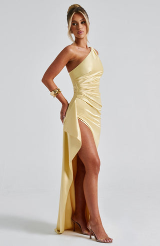 Ariel Maxi Dress - Lemon - glavon