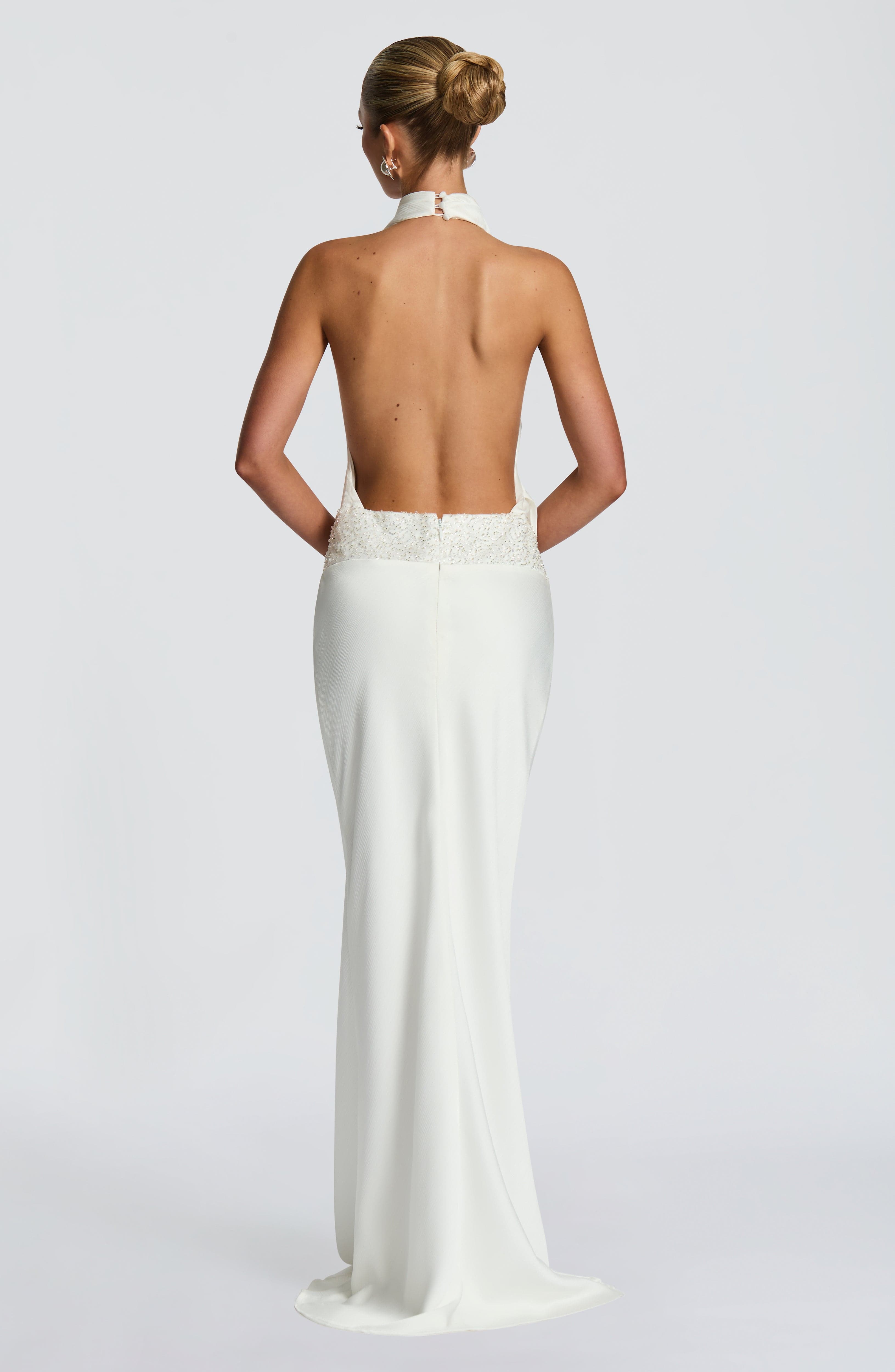 Armelle Maxi Dress - Ivory - Napalia