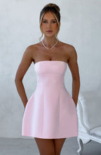 Asha Mini Dress - Blush - Napalia