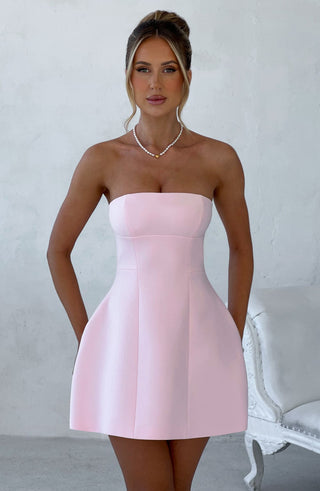 Asha Mini Dress - Blush - glavon