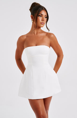 Asha Mini Dress - Ivory - glavon