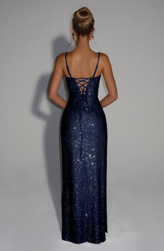 Ashton Maxi Dress - Navy - glavon