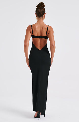 Asteria Maxi Dress - Black - glavon